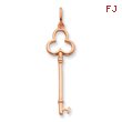 Sterling Silver and Rose Vermeil Key Pendant