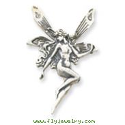 Sterling Silver Antiqued Fairy Pin