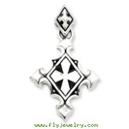 Sterling Silver Antiqued Gothic Pendant