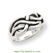 Sterling Silver Antiqued Knot Ring