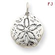 Sterling Silver Antiqued Sand Dollar Charm