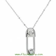 Sterling Silver April & Safe In My Love Pendant And Chain With Packaging