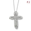 Sterling Silver April Cubic Zirconia Birthstone Message Of The Cross 18