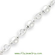 Sterling Silver Bead & Link Bracelet