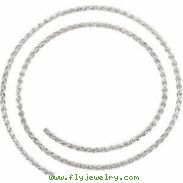 Sterling Silver BULK BY INCH Polished WHEAT CHAIN