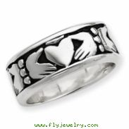 Sterling Silver Claddagh Design Ring