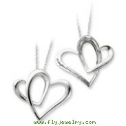 Sterling Silver Daughter A Part of My Heart 18" Necklace
