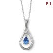 Sterling Silver December Cubic Zirconia Stone Never Forget Tear 18