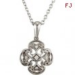 Sterling Silver Diamond Necklace 18 Inch