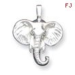 Sterling Silver Elephant Head Charm