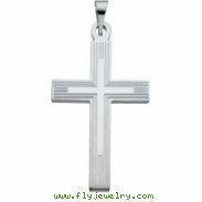 Sterling Silver Extra Heavy Cross Pendant