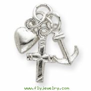 Sterling Silver Faith, Hope & Charity Charm