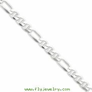 Sterling Silver Figaro Anchor Chain anklet