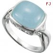 Sterling Silver Genuine Milky Aquamarine Ring