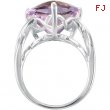 Sterling Silver Genuine Rose De France Quartz Ring
