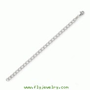 Sterling Silver Half Round Wire Curb Chain
