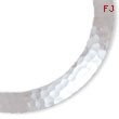 Sterling Silver Hammered 6-12.5mm Graduated Neck Collar