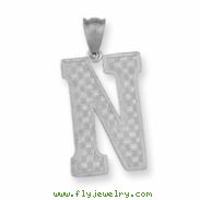Sterling Silver Initial N Charm
