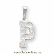 Sterling Silver Initial P Charm