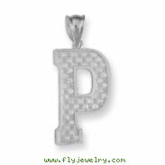 Sterling Silver Initial P Charm