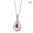 Sterling Silver January Cubic Zirconia Stone Never Forget Tear 18