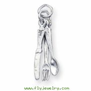 Sterling Silver Knife,fork & Spoon Charm