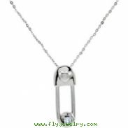 Sterling Silver March & Safe In My Love Pendant And Chain With Packaging