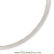Sterling Silver Polished 4mm Neck Collar