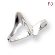 Sterling Silver Polished Adjustable Ring