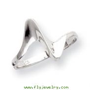 Sterling Silver Polished Adjustable Ring