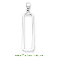 Sterling Silver Rectangle Pendant