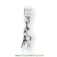 Sterling Silver Reflections Kids Stool Dangle Bead