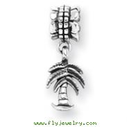 Sterling Silver Reflections Palm Tree Dangle Bead