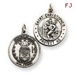 Sterling Silver Reversable US Air Force St.Christopher Pendant