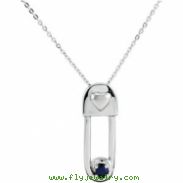 Sterling Silver September & Safe In My Love Pendant And Chain With Packaging