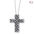 Sterling Silver September Cubic Zirconia Birthstone Message Of the Cross 18