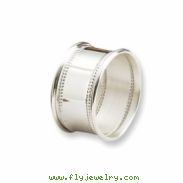 Sterling Silver Single Beaded Napkin Ring