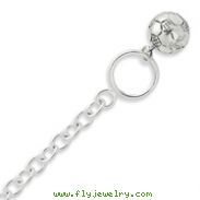 Sterling Silver Soccer Ball Bracelet