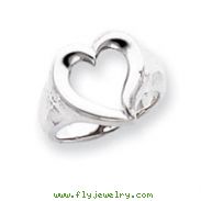 Sterling Silver Solid Heart Ring