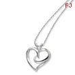 Sterling Silver The Hugging Heart 18