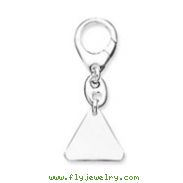 Sterling Silver Triangular Key Ring