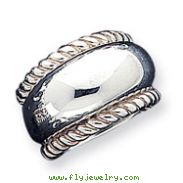 Sterling Silver Twisted Dome Stacked Ring