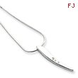Sterling Silver White Ice .02ct. Diamond Necklace