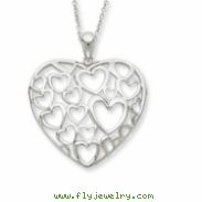 Sterling Silver You Are Loved More Than You Know 18in Necklace