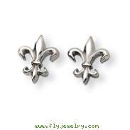 Titanium Fleur De Lis Earrings