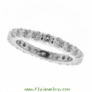 White gold eternity diamond ring