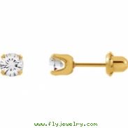YP .05.00 MM P CRYSTAL EARRING