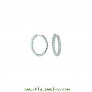 10 Pointer oval hoop earrings 