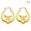 10k Angel Hoop Earrings