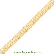 10K Gold 10.0mm NUGGET Bracelet